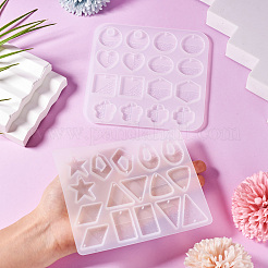 2Pcs 2 Styles DIY Geometrical Pendant Silicone Molds&nbsp;SIMO-TA0001-09