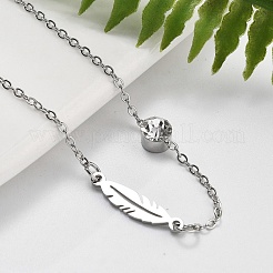 201 Stainless Steel Cable Chain Bracelets&nbsp;BJEW-H205-01E-P
