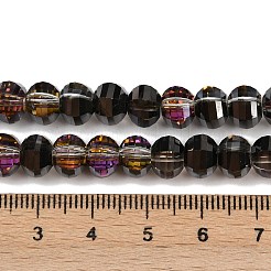 Electroplate Transparent Glass Beads Strands&nbsp;EGLA-B011-08A-HP01