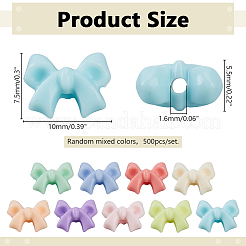 500Pcs Opaque Acrylic Beads&nbsp;SACR-HY0001-18