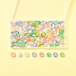 100Pcs Transparent Glass Charms&nbsp;GLAA-FS0002-18