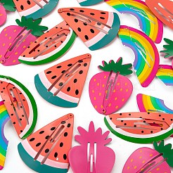24Pcs 4 Style Baking Paint Iron Snap Hair Clips&nbsp;PHAR-LS0001-03