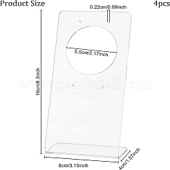 Transparent Acrylic Earring Display Stands&nbsp;EDIS-WH0012-17