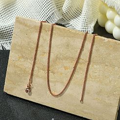 1.5mm Rack Plating Brass Wheat Chain Necklaces for Women Men&nbsp;MAK-L044-57RG
