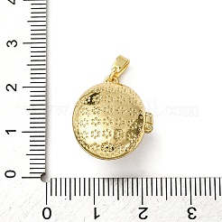 Brass Enamel Locket Pendants&nbsp;LS-KK-F912-07G