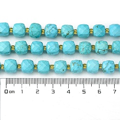 Synthetic Blue Turquoise Beads Strands&nbsp;G-Q010-A13-01