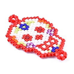 Handmade Seed Beads Links Connectors&nbsp;LS-SEED-I012-48A