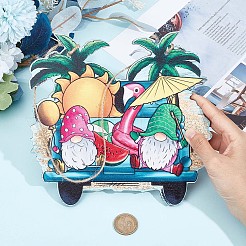 Summer Theme Wooden Hanging Wall Decorations for Front Door Home Decoration&nbsp;HJEW-WH0047-11