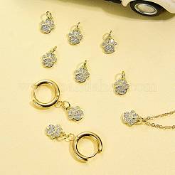20Pcs Brass Micro Pave Cubic Zirconia Charms&nbsp;ZIRC-SZ0005-27