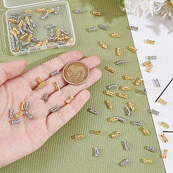 100Pcs 2 Colors Stainless Steel Hollow Tube Beads&nbsp;STAS-UN0059-70