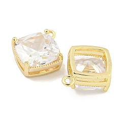 Brass Glass Pendants&nbsp;KK-S386-08G