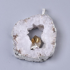 Natural Druzy Agate Big Pendants&nbsp;G-R458-05C