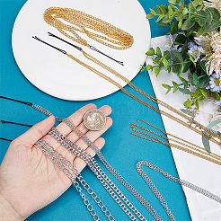 6Pcs 6 Styles Stainless Steel Punk Tassel Hair Clips Hair Extension Chain Clasps&nbsp;MRMJ-NB0001-18