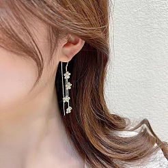 Alloy Rhinestone Dangle Earrings&nbsp;FS-WG75843-01