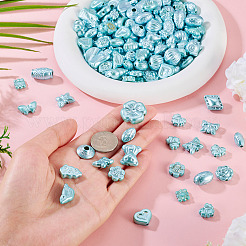 100G Pearlized Opaque Acrylic Beads&nbsp;OACR-TA0004-32C