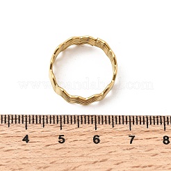 5Pcs 304 Stainless Steel Open Cuff Rings for Women&nbsp;RJEW-K313-02G