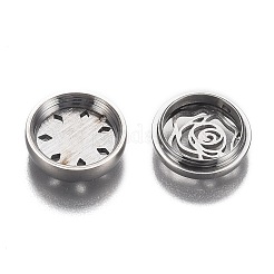 304 Stainless Steel Diffuser Locket Aromatherapy Essential Oil&nbsp;AJEW-N025-08P