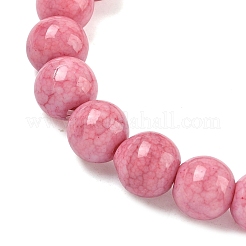 10mm Opaque Crackle Glass Beaded Stretch Bracelets for Women&nbsp;BJEW-PH01823-15