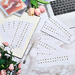 15Pcs Paper Letter Self-Adhesive Stickers&nbsp;DIY-SP0006-56A