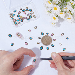 50Pcs 10 Styles Alloy Cabochons&nbsp;MRMJ-SP0001-37