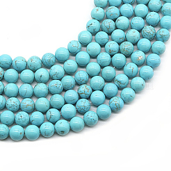 Synthetic Green Turquoise Beads Strands&nbsp;G-T055-8mm-12-1