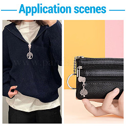 18Pcs 9 Style Alloy Zipper Pulls&nbsp;HJEW-TAC0080