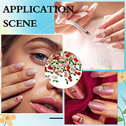 60Pcs 3 Colors Alloy Rhinestone Cabochons&nbsp;MRMJ-ME0001-03