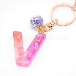 Resin Keychains&nbsp;KEYC-WH0020-12V