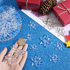 60Pcs 3 Styles Christmas Transparent Acrylic Connector Charms&nbsp;OACR-SC0001-56
