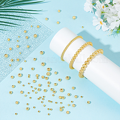 220Pcs 3 Styles Brass Textured Beads&nbsp;KK-ME0002-68G