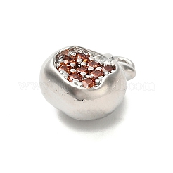 Brass Micro Pave Cubic Zirconia Pendants&nbsp;KK-L229-001P-10