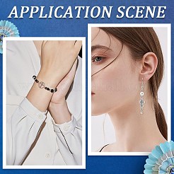 40Pcs 2 Styles Religion Alloy Crystal Rhinestone Connector Charms&nbsp;FIND-SC0007-91