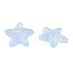 Transparent Spray Painted Glass Beads&nbsp;GLAA-N035-027-C02