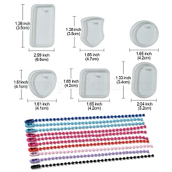 6Pcs 6 Styles DIY Silicone Molds&nbsp;DIY-YW0007-63