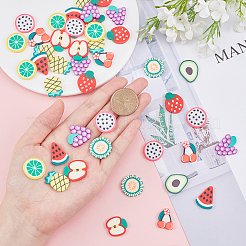 Handmade Polymer Clay Cabochons&nbsp;CLAY-SC0001-07
