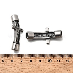 304 Stainless Steel Cross Links Connector Charms&nbsp;STAS-D382-21AS