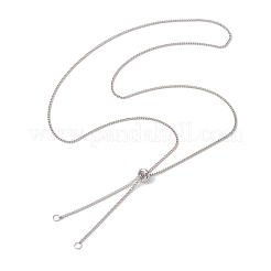2Pcs 2 Colors Brass Slider Necklace Makings&nbsp;AJEW-JB01260