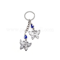 Alloy Butterfly Keychain&nbsp;KEYC-WH0029-04