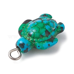 6Pcs 6 Color Dyed Synthetic Turquoise Sea Animal Pendants&nbsp;PALLOY-JF02725