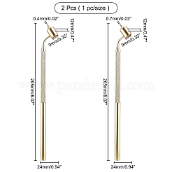 2Pcs 2 Style Aluminum Slanting Fine Line Paint Pen&nbsp;AJEW-AR0001-42