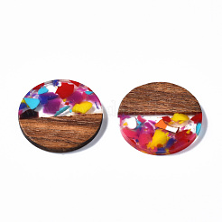 Resin & Walnut Wood Pendants&nbsp;RESI-S389-072A-01