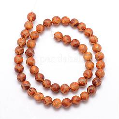 Tibetan Style Mixed Pattern dZi Beads&nbsp;G-K166-03-8mm-L2