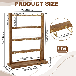 Wood Jewely Display Stands&nbsp;ODIS-WH0078-32