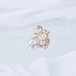 1Pc Alloy Cuff Rings for Women&nbsp;RJEW-LP0003-57A