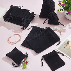 20Pcs 2 Styles Rectangle Velvet Drawstring Pouches&nbsp;TP-NB0001-73