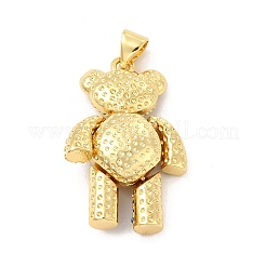 Brass Micro Pave Cubic Zirconia Pendants&nbsp;KK-E077-01G-06