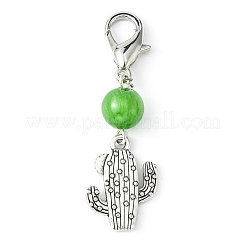 Alloy Cactus Pendant Decoration&nbsp;HJEW-JM01552-01