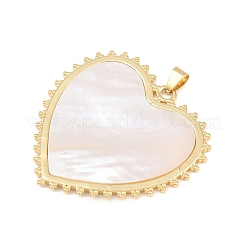 Natural White Shell Pendants&nbsp;KK-C162-001B-G