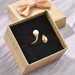 304 Stainless Steel Cuff Rings&nbsp;RJEW-D317-03G