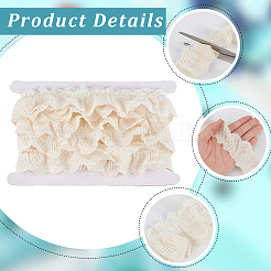 5 Yards Cotton Lace Trim Ribbon for Curtain Sofa Decoration&nbsp;OCOR-GF0005-52B